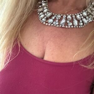 Crystal statement necklace